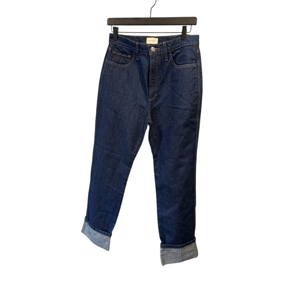 New! Favorite Daughter‎ Valentina High Rise Straight Cuffed Denim Jeans - Picture 1 of 7